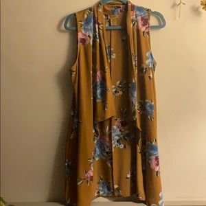 Wrangle S Sleeveless Hi-Lo Cardigan